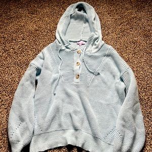 Pink lily size small hooded sweater